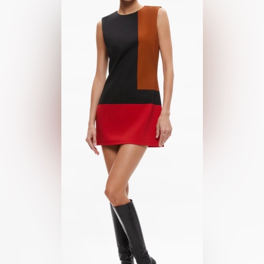 NWT Alice & Olivia Geometric Shift Dress